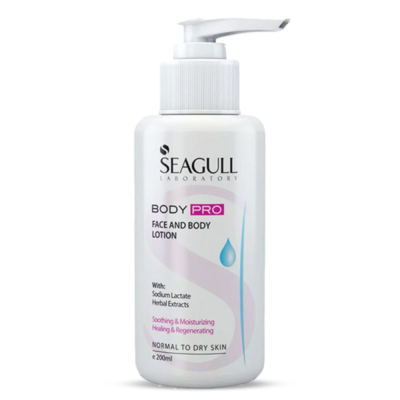 seagull-face-and-body-lotion-205140141601 لوسیون سی گل مرطوب کننده صورت و بدن مناسب پوست معمولی تا خشک 200 میل