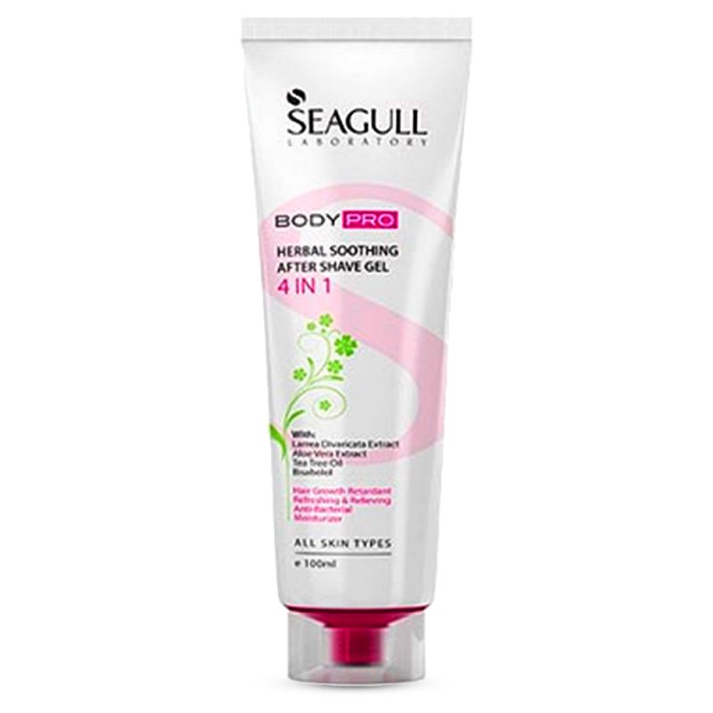 seagull-jel-eltiam-205230231201_0 ژل التیام بخش پس از اصلاح گیاهی 4 در 1 مناسب انواع پوست سی گل 100 میل