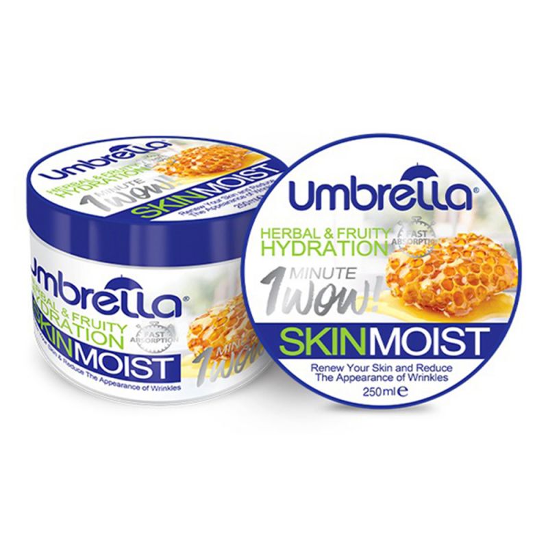 umbella-hydration-honey-milk-613130141601 ژل کرم آبرسان آمبرلا مدل Honey حجم 250 میل