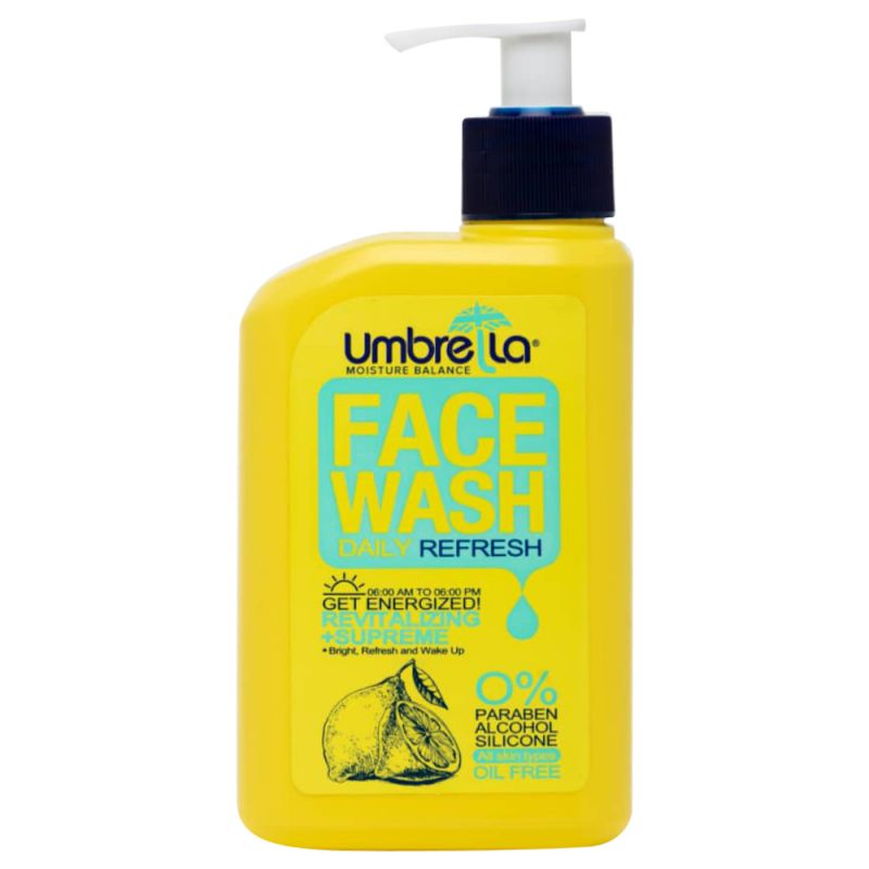 umberella-lemon-612000000002 ژل شستشو صورت آمبرلا حاوی اسانس لیمو حجم 310 میل