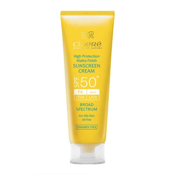 کرم ضد آفتاب SPF 50 بدون رنگ سینره مناسب پوست های چرب و جوش دار 50 میل