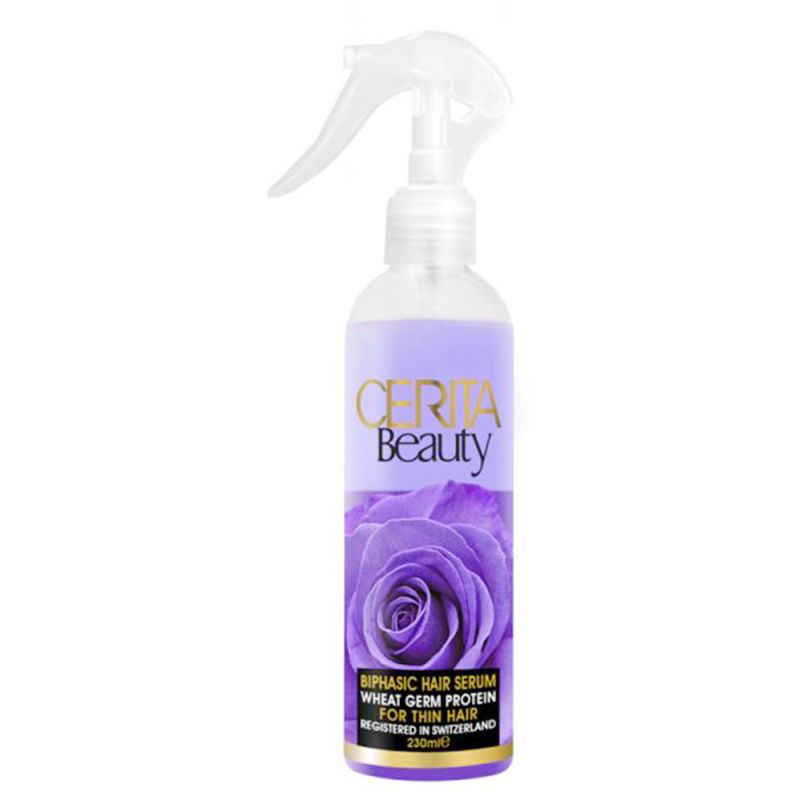cerita-beauty-serum-2phaz-thin-hair-230ml-635110541904 سرم دو فاز محافظ موی سریتا بیوتی مناسب برای موهای نازک و ضعیف حجم 230 میل