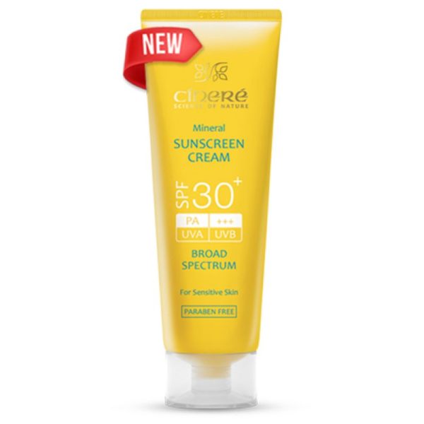 کرم ضد آفتاب +SPF30 سینره مناسب پوست حساس و نازک و کودکان 50 میل