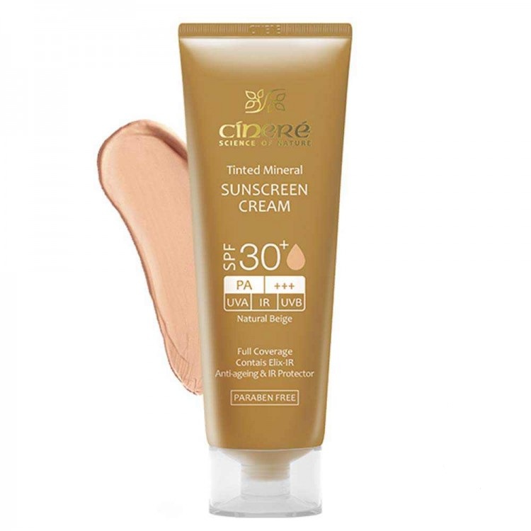 cinere-tinted-sunscreen-spf30-natura-750x750 کرم ضد آفتاب رنگی سینره اس پی اف 30 بژ طبیعی 50 میل