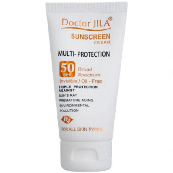 کرم ضد آفتاب دکتر ژیلا سری Multi Protection مدل Invisible حجم ۵۰ میل