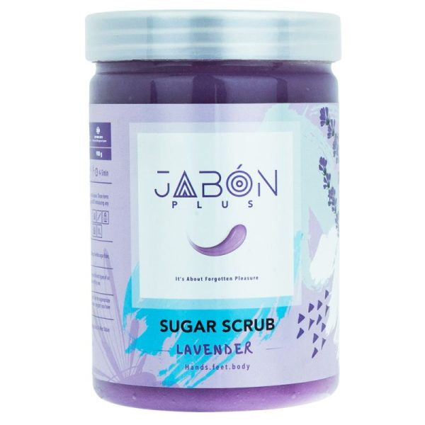 اسکراب شکری لایه بردار پوست ژبن پلاس مدل Lavender وزن 900 گرم