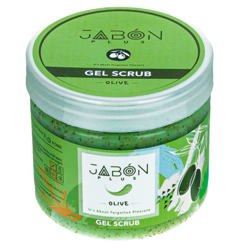 gabon-olive-375ml-674000000016 ژل اسکراب لایه بردار پوست ژبن پلاس مدل Olive وزن 375 گرم