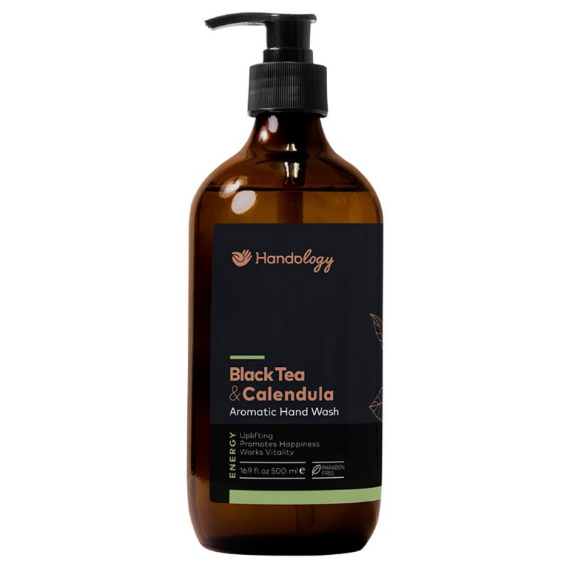 handology-black-tea-724000000007 مایع دستشویی هندولوژی مدل Black Tea and Calendula حجم 500 میل