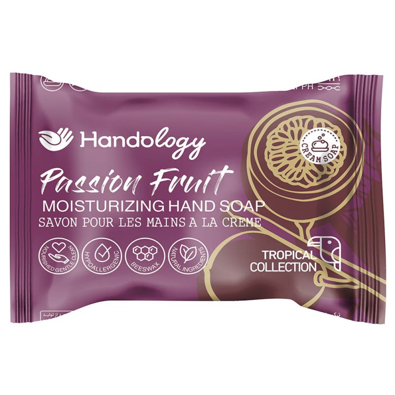 handology-passion-fruit-724000000004 صابون مرطوب کننده هندولوژی مدل تراپیکال با رایحه پشن فروت وزن 75 گرمی