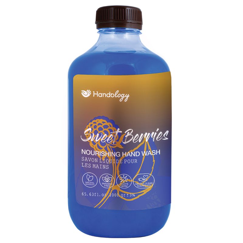 handology-sweet-berries-724000000016 مایع دستشویی کرمی هندولوژی مدل SWEET BERRIES وزن 2000 گرم