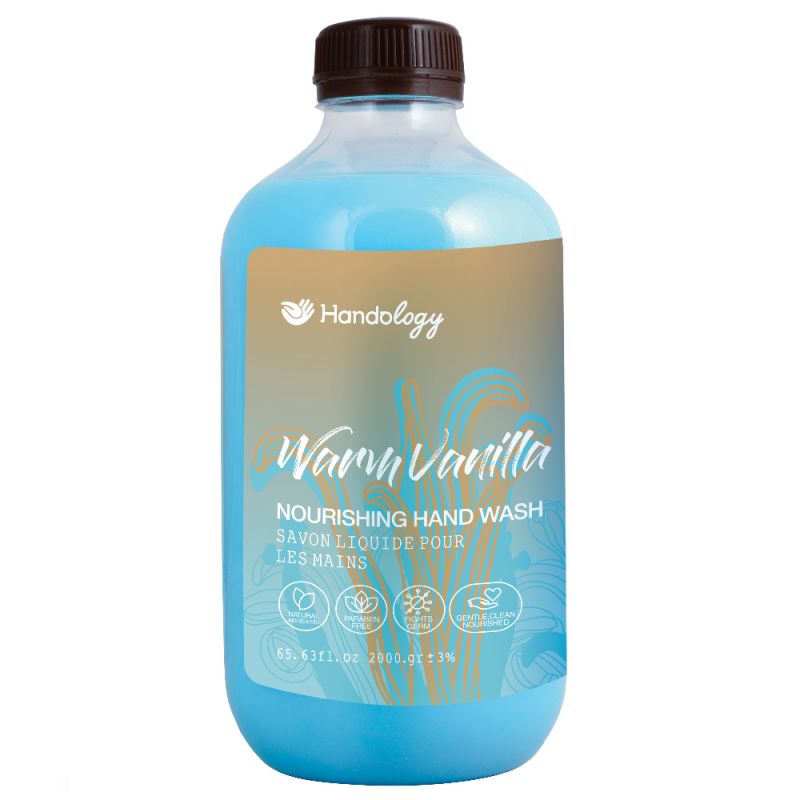 handology-vanilla-724000000018 مایع دستشویی کرمی مدل warm vanilla وزن 2000 گرم