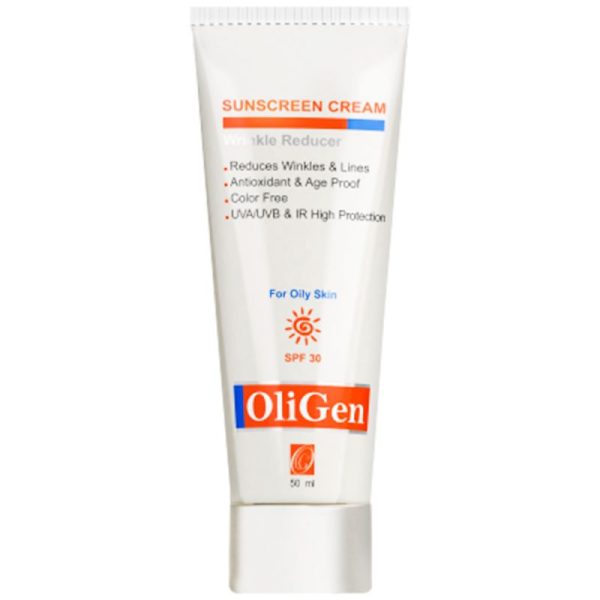 کرم ضد آفتاب و ضد چروک SPF30 الی ژن مناسب پوست چرب و جوش دار حجم 50 میل