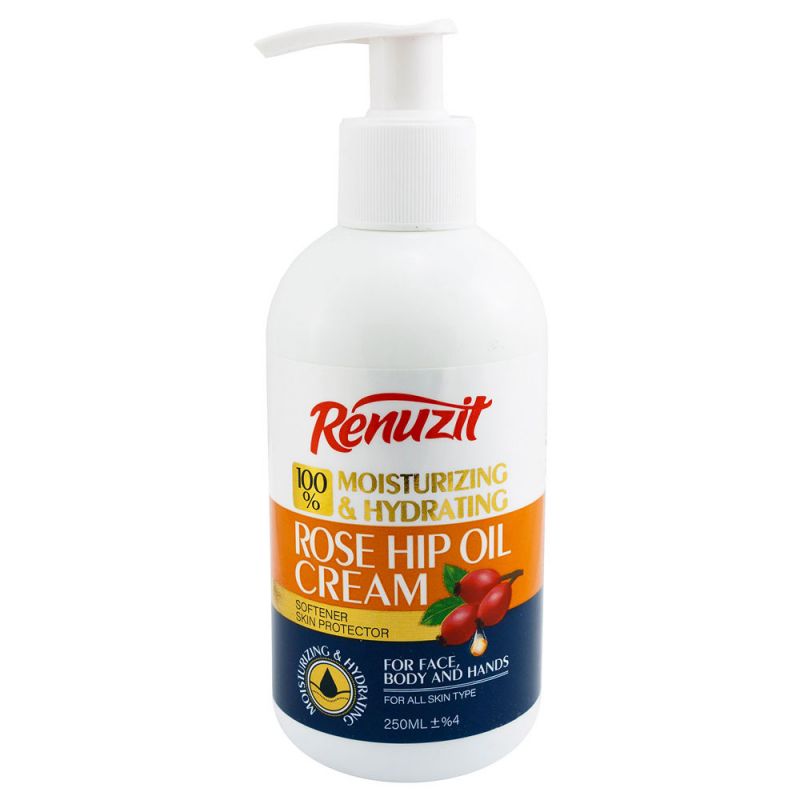 renozit-rosehip-250ml-62200000057 کرم مرطوب کننده رینوزیت مدل ROSE HIP OIL حجم 250 میل