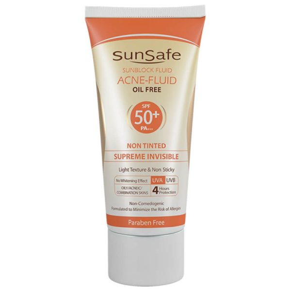کرم ضد آفتاب سان سیف سری Acne Fluid مدل Supreme Invisible حجم ۵۰ میلی لیتر