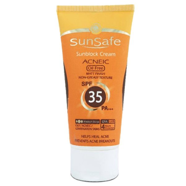 کرم ضد آفتاب آنتی آکنه سان سیف SPF35