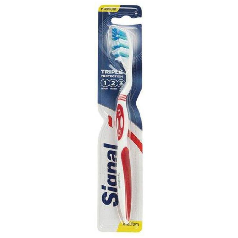 signal-triple-protection-medium-242281279917 مسواک سیگنال مدل Triple Protection با برس متوسط