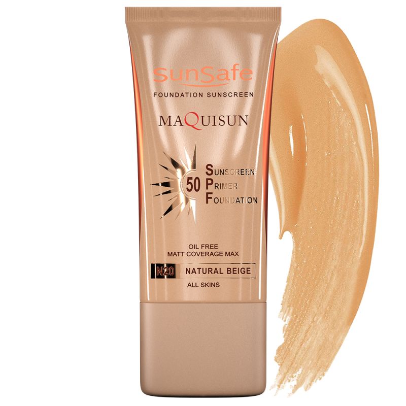 sunsafe-sunscreen-maquisun-n20-natural-154130831202_0 کرم ضد آفتاب سان سیف مدل N 20 حجم 40 میل