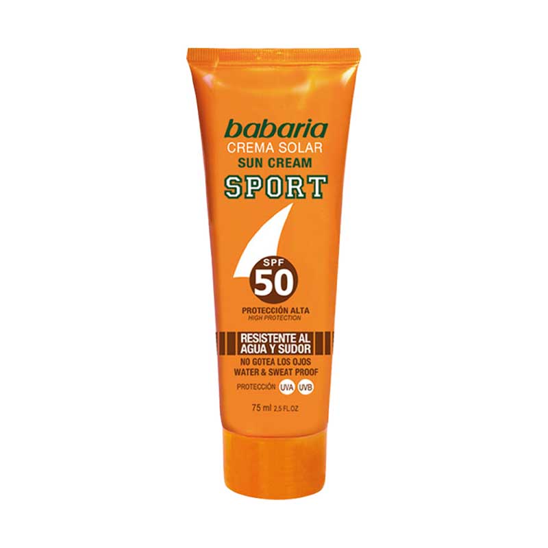 Babaria-SPF50-Sport-Sunscreen-Cream-75-ml کرم ضد آفتاب Sport با SPF50 باباریا