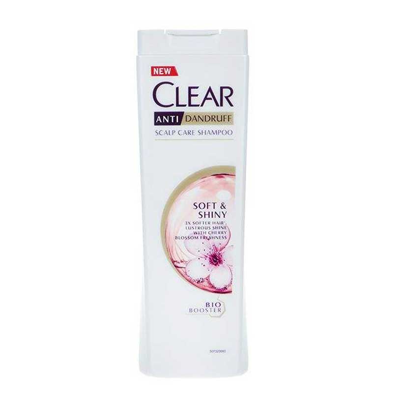 Clear-Anti-Dandruff-Soft-And-Shiny-Shampoo-For-Women-400ml شامپو ضد شوره بانوان کلیر مدل Soft And Shiny حجم 400 میل