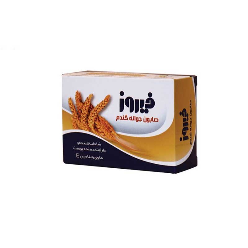 Firooz-120gr صابون شستشو فیروز مدل جوانه گندم وزن 120 گرم