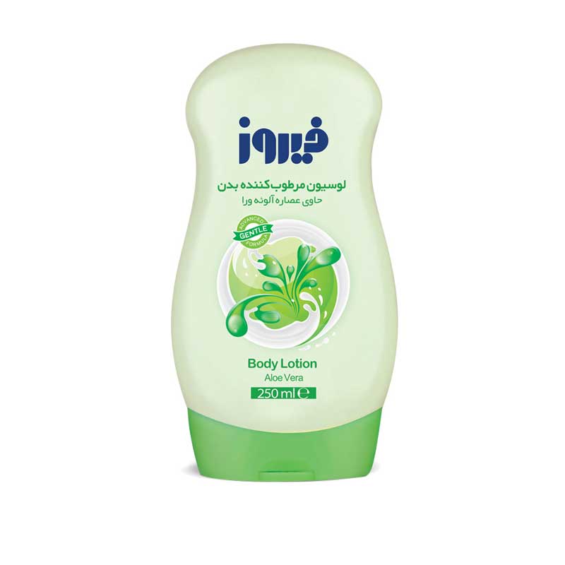 Firooz-Aloe-Vera-Baby-Body-Lotion-250ml لوسیون بدن کودک فیروز مدل Aloe Vera حجم 250 میل