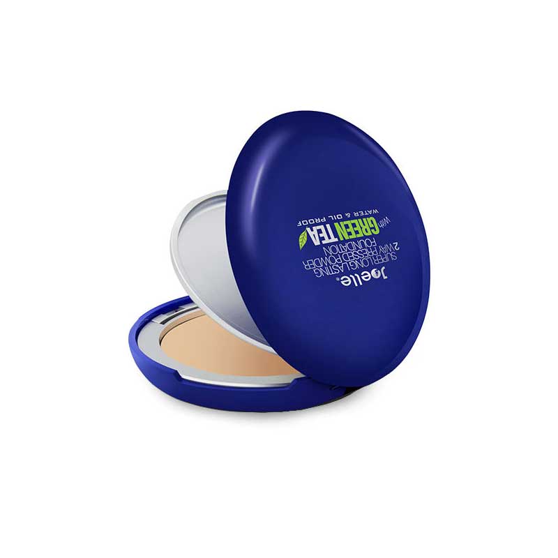 Joelle-Super-Long-Lasting-2-Way-Pressed-Powder-Foundation-With-Green-Tea-16 پنکیک گیاهی دو کاره جویل حاوی عصاره چایی سبز شماره PJ16