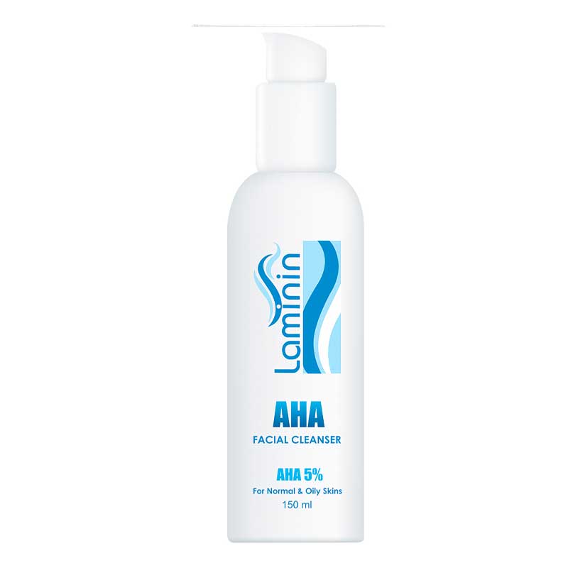 Laminin-AHA-Facial-Cleanser-For-Oily-&-Combination-Skin-150-ML ژل شستشوی AHA صورت لامینین حجم 150 میل