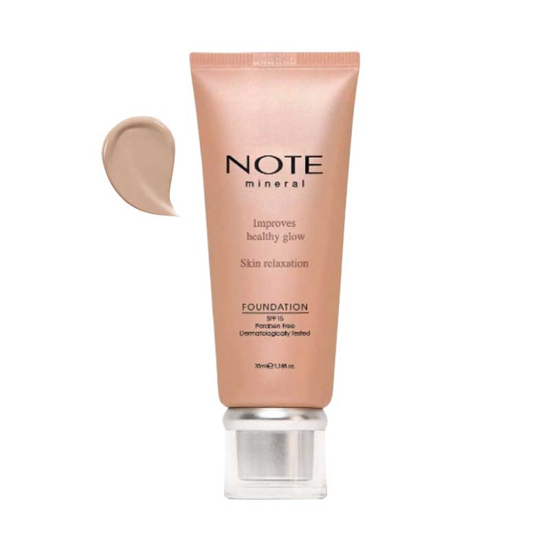 Note-Mineral-SPF-15-Foundation-Cream-35ml کرم پودر نوت مدل Mineral حجم 35 میل شماره 404
