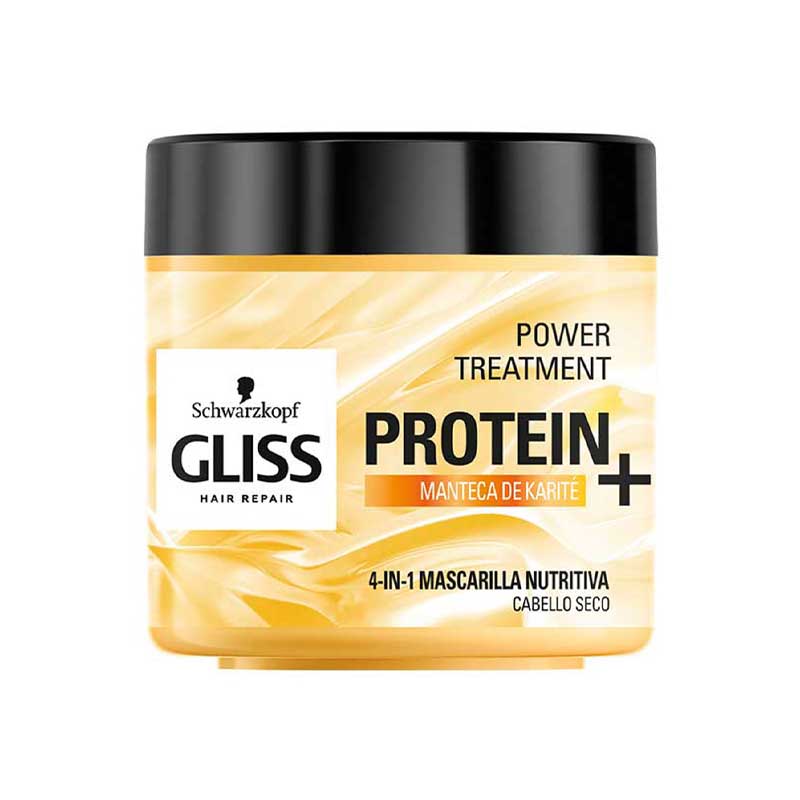 Schwarzkopf-Gliss-Nourishing-Mask-Protein-+-Shea-butter-For-Dry-Hair-400-ml ماسک تغذیه کننده مو شوآرتزکف پروفشنال سری گلیس حاوی پروتئین و شی باتر حجم 400 میل