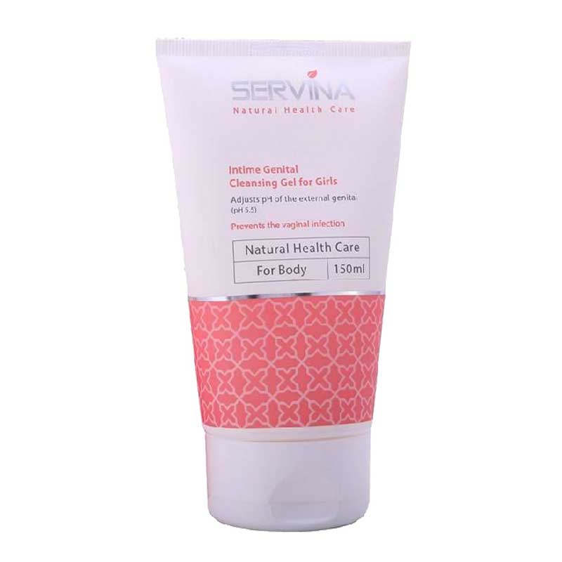 Servina-Genital-Wash-For-Girls-150ml ژل بهداشتی دوشیزگان سروینا حجم 150 میل