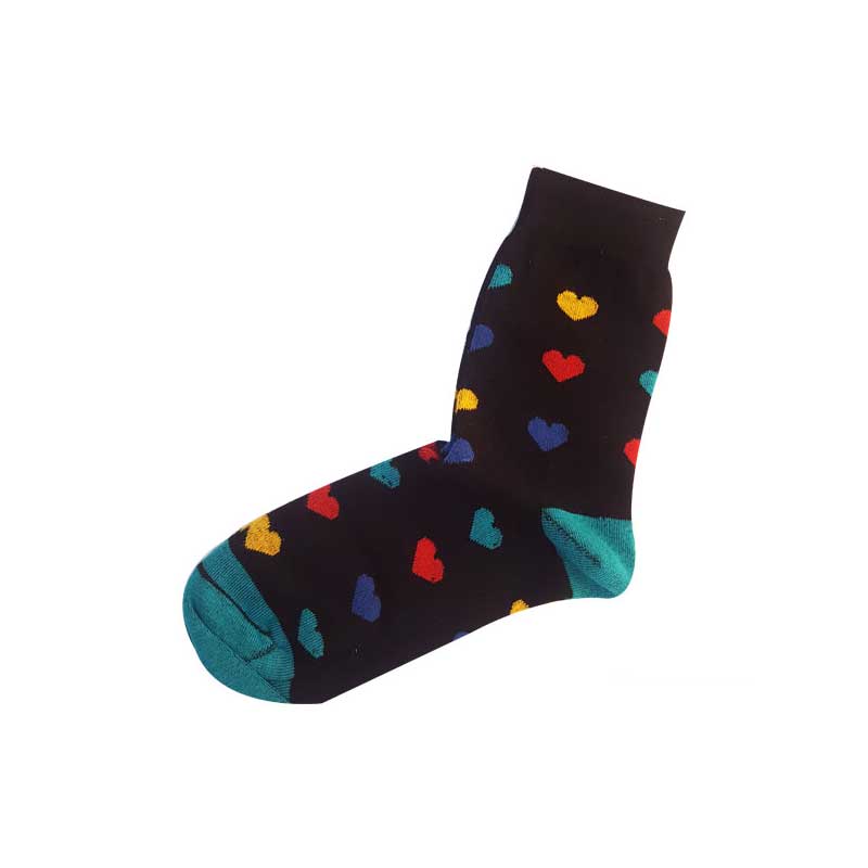Socks-jr148 جوراب jr148 طرح قلب