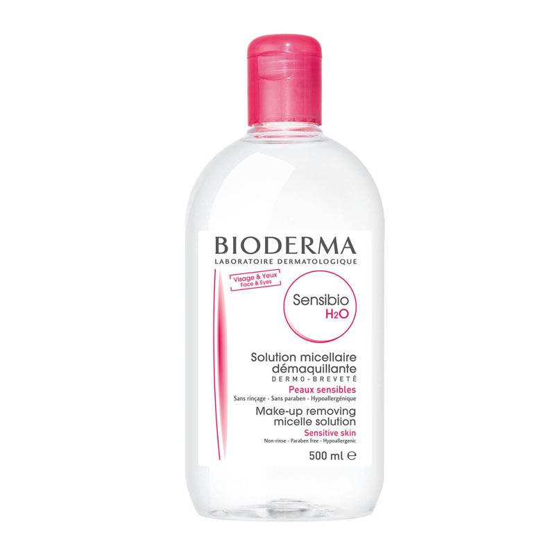bioderma-sensibio-h2o-500ml-1 محلول پاک کننده آرایش بایودرما مدل Sensibio H2O حجم 500 میل