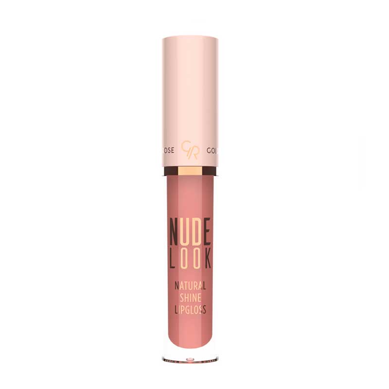 Golden-Rose-Nude-Look-Natural-Shine-Lipgloss-03 رژ لب مایع براق گلدن رز مدل Nude Look شماره 03