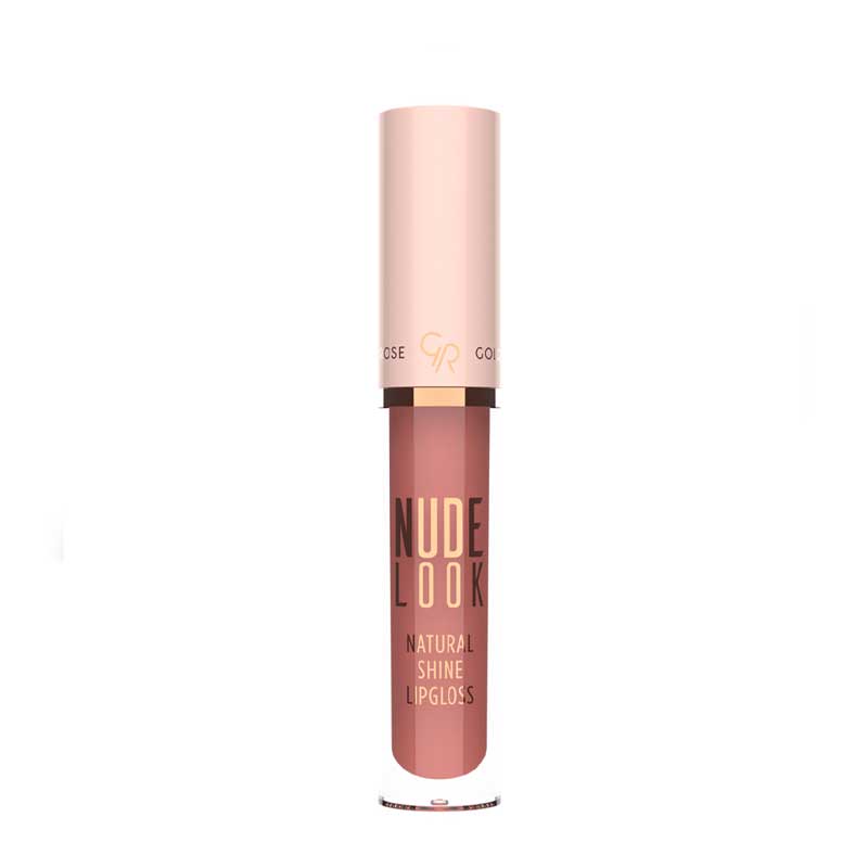 Golden-Rose-Nude-Look-Natural-Shine-Lipgloss-04 رژ لب مایع براق گلدن رز مدل Nude Look شماره 04