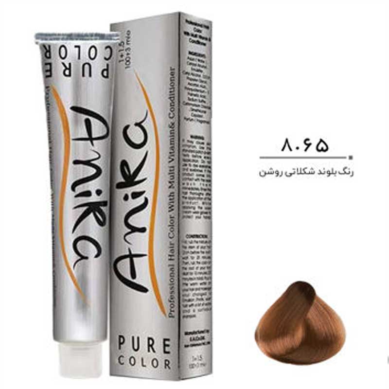 =Anika-Chocolate-Series-Hair-Color-100ml-No.-8.65-(Light-Chocolate-Blonde) رنگ موی آنیکا شماره 8.65 رنگ بلوند شکلاتی روشن حجم 100 میل