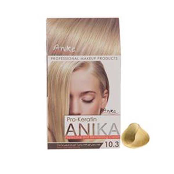کیت رنگ مو آنیکا سری Pro Keratin مدل Matt شماره 10.3