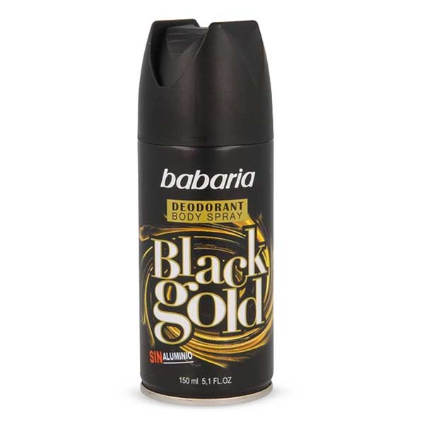 اسپری خوشبو کننده بدن باباریا مدل Black Gold حجم 150 میل