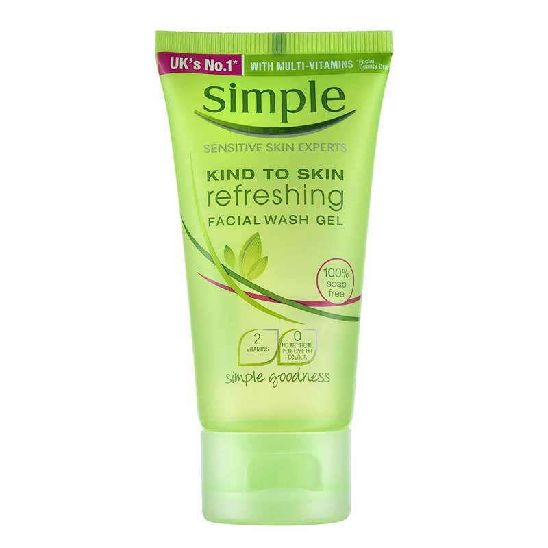 Simple-Refreshing-Facial-Wash-Gel-150ml ژل شستشو صورت سیمپل مدل REFRESHING حجم 50 میل