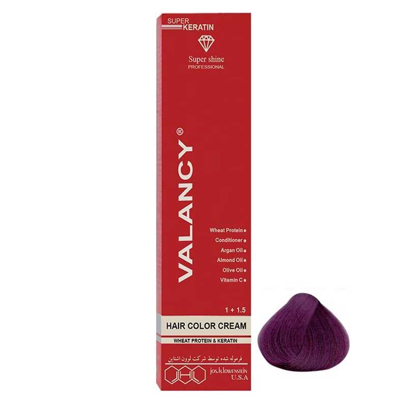 V6 رنگ مو والانسی سری شرابی مدل شرابی خیلی روشن شماره V6