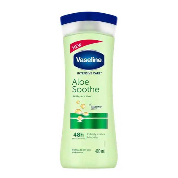 لوسیون بدن وازلین مدل Aloe Sooth حجم 400 میل