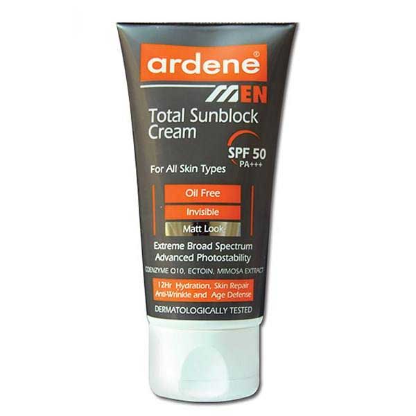 کرم ضد آفتاب آقایان آردن مدل Total SPF50 وزن 50 گرم