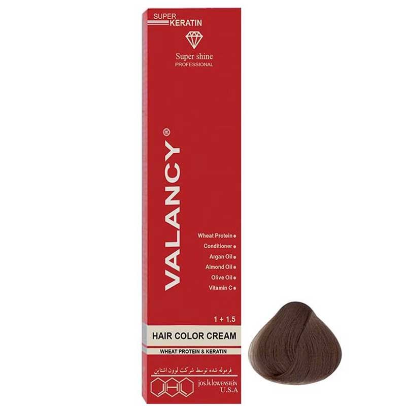 WG7 رنگ مو والانسی سری کاپوچینویی مدل بلوند کاپوچینویی تیره شماره WG7