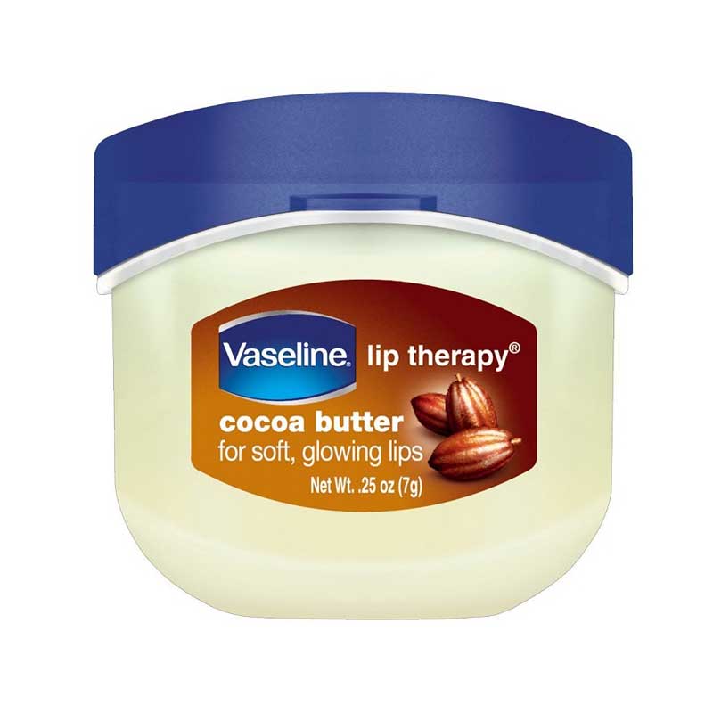vaseline-lip-care-cocoa بالم لب وازلین مدل Vaseline Cocoa Butter عصاره کره کاکائو