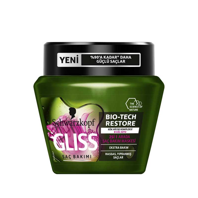 geliss-Bio-Tech-Restore ماسک مو گلیس مدل Bio-Tech Restore حجم 300 حجم میلی لیتر