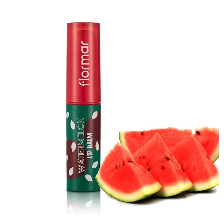 Flormar-Watermelon-Lip-Balm-2 بالم لب SPF15 فلورمار با رایحه هندوانه