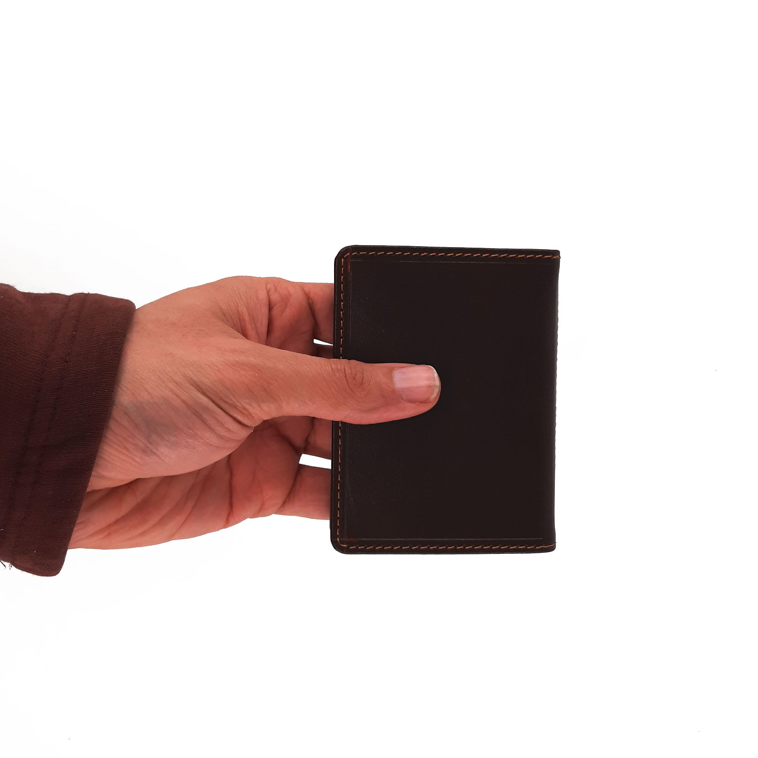 blsck-wallet-5 جا کارتی چرم طبیعی مشکی