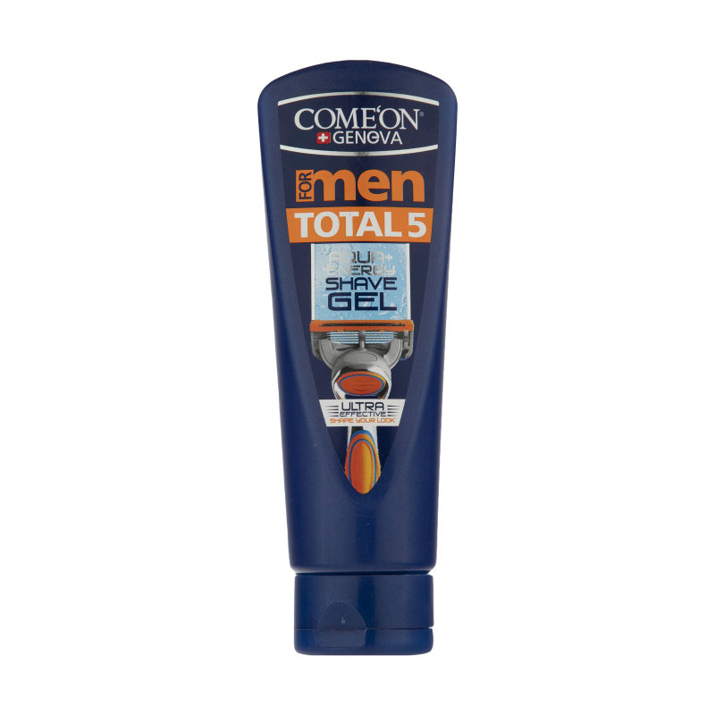 zhel-comeon-men-total5-1 ژل اصلاح کامان مدل total 5 حجم 200 میلی لیتر