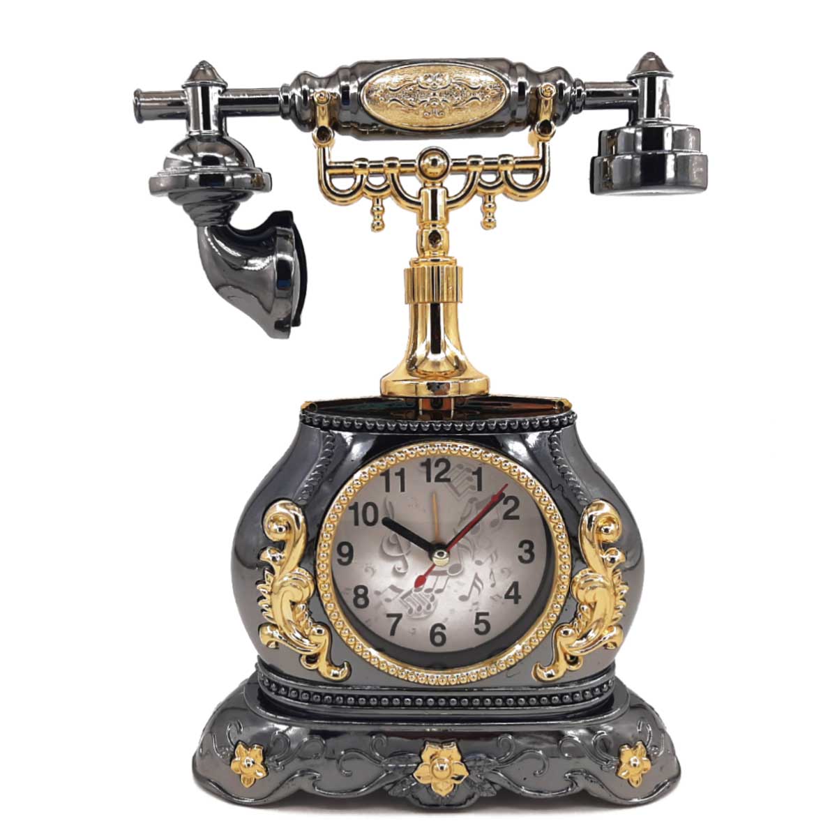 clock-phone-classic-1 ساعت رومیزی طرح تلفن کلاسیک