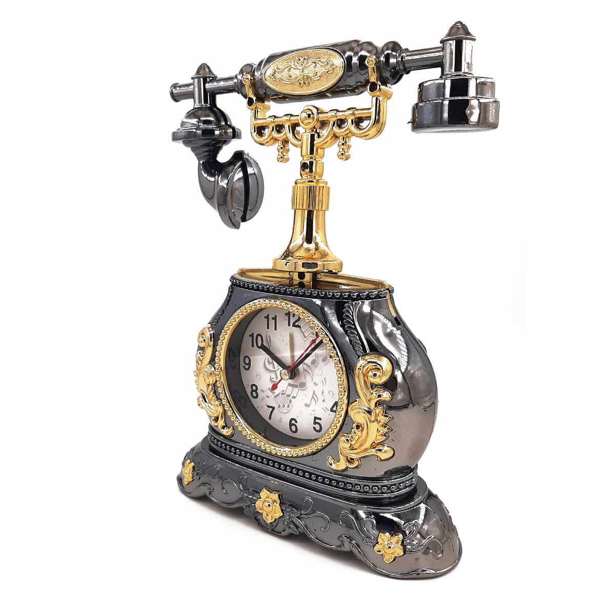 clock-phone-classic-2 ساعت رومیزی طرح تلفن کلاسیک