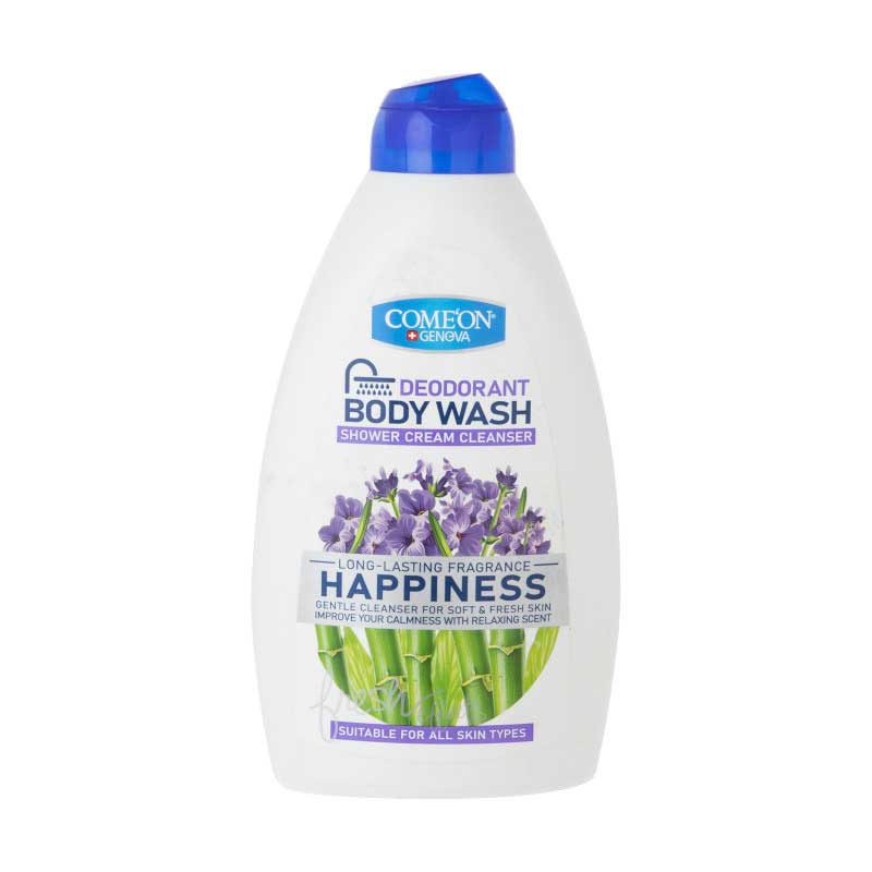 comeon-body-wash-happiness شامپو بدن کامان مدل Happpiness حجم 510 میلی لیتر